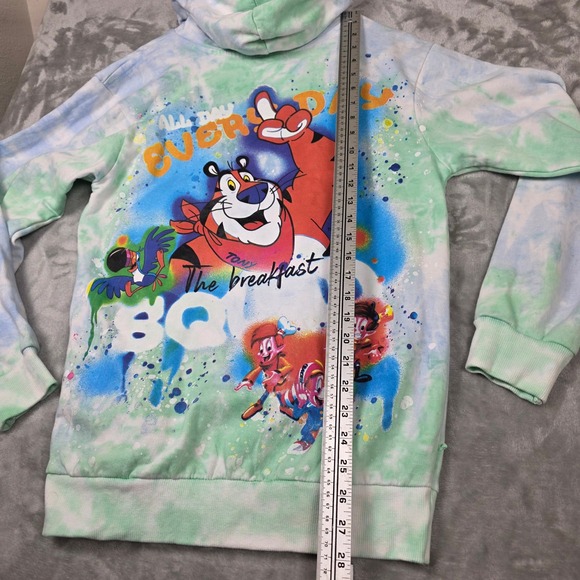 Kelloggs Tony the Tiger Tie Dye Hoodie Unisex S 2021 Pre-Owned - Picture 7 of 10